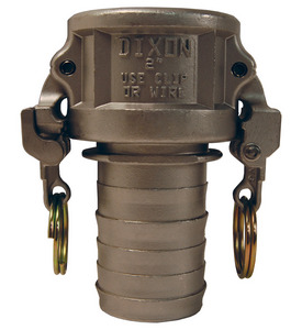 RC200EZNO EZ Boss-Lock Cam & Groove Notched Type C Coupler x Hose Shank